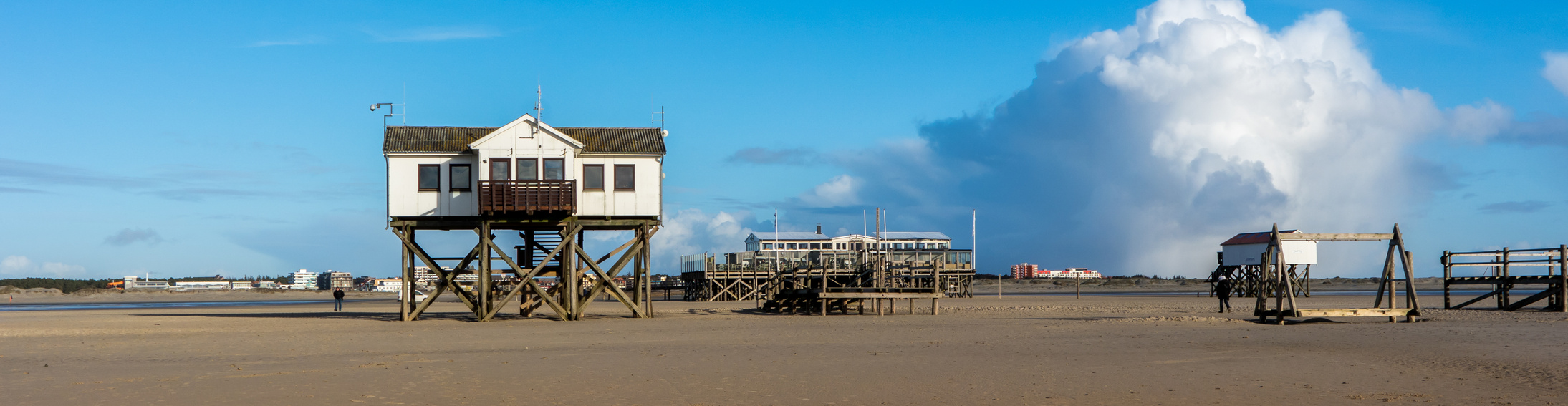 Panorama beach from sankt Peter-Ording